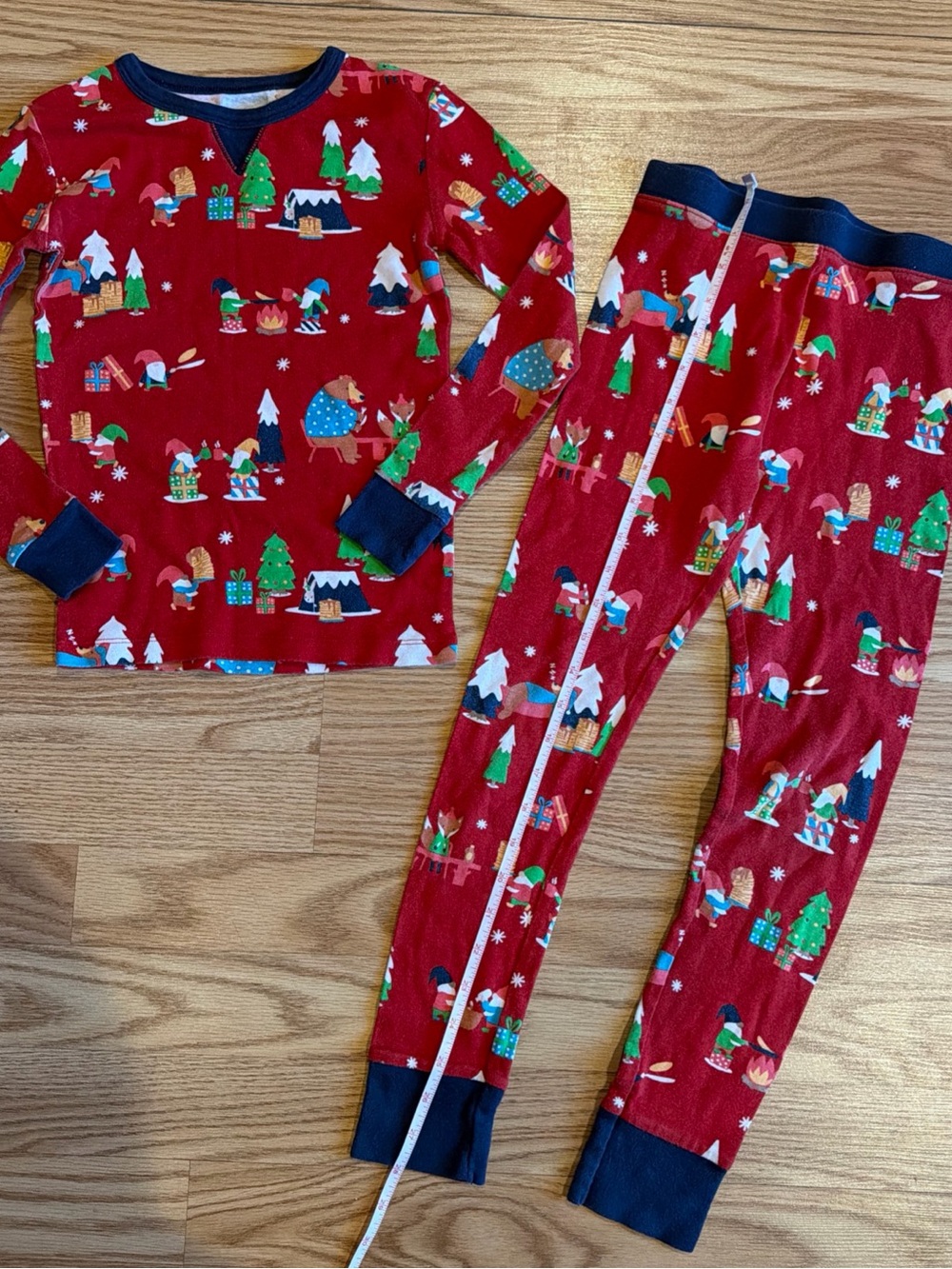 Wondershop Target kids red winter holiday Christmas gnome pajama set Size 8